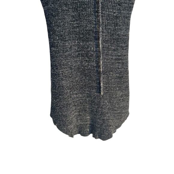 Womens Rue 21 Heather Gray Long Lace Up Ribbed Henley Top Shirt Large - Picture 3 of 8